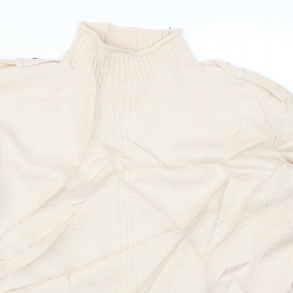Warehouose Womens Beige   Pullover Jumper Size 10