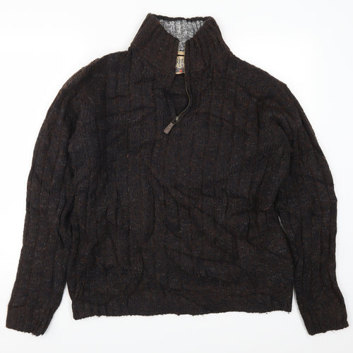 Marks and Spencer Girls Brown  Knit Pullover Jumper Size M