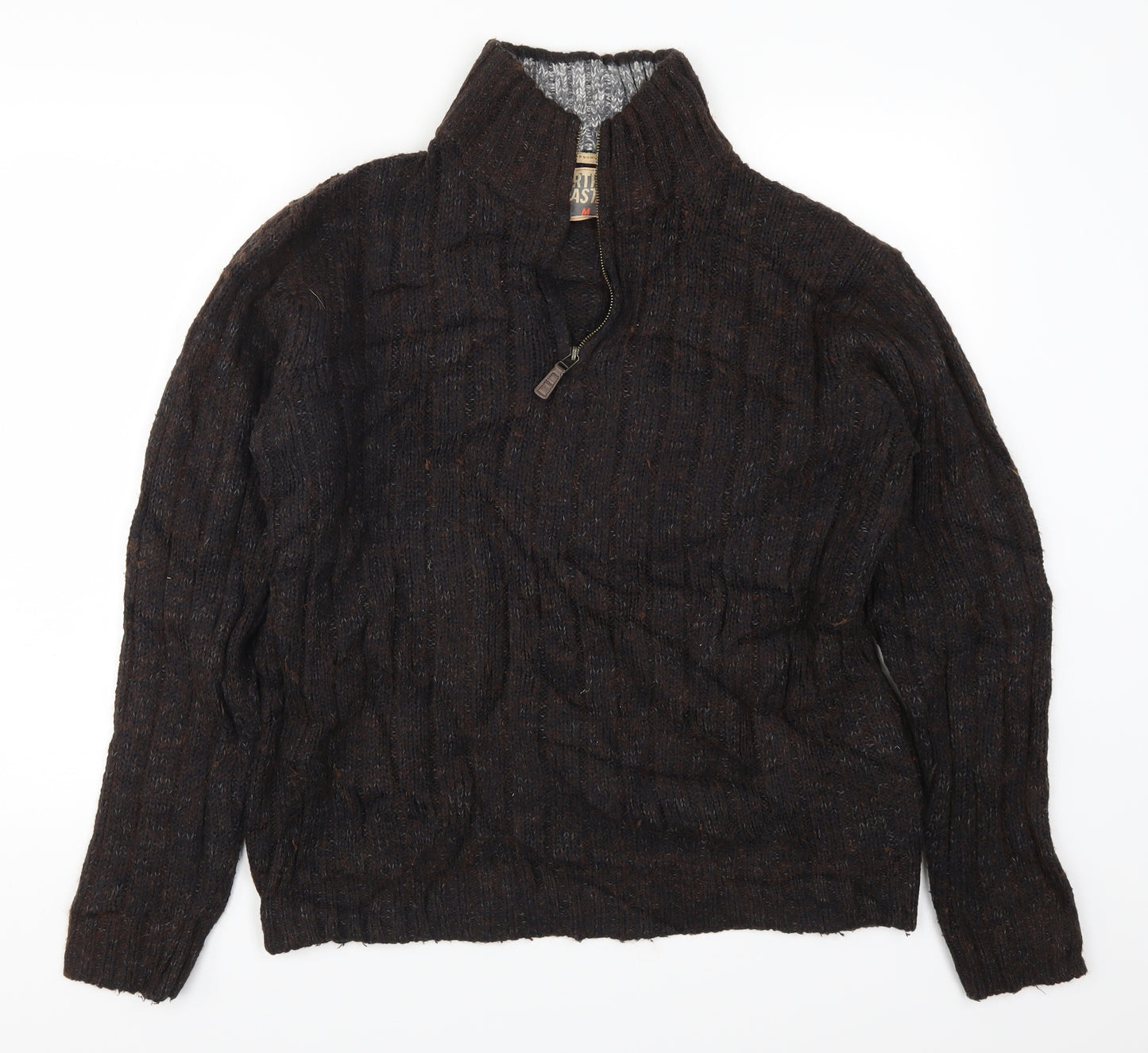 Marks and Spencer Girls Brown  Knit Pullover Jumper Size M