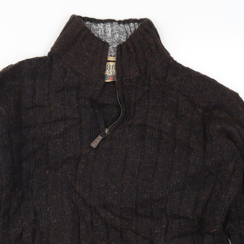 Marks and Spencer Girls Brown  Knit Pullover Jumper Size M