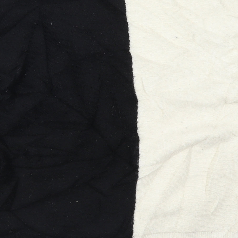 H&M Womens Black  Knit Pullover Jumper Size M  - Black and White Colour Block