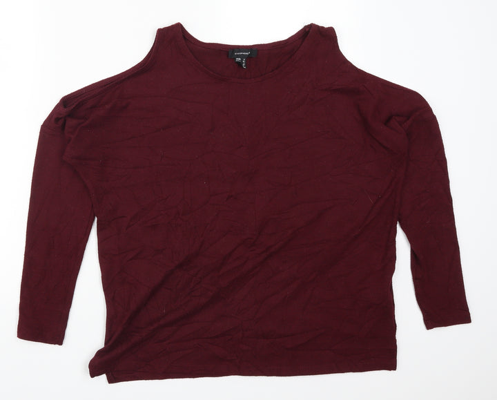 Atmosphere Womens Red Basic T-Shirt Size 8
