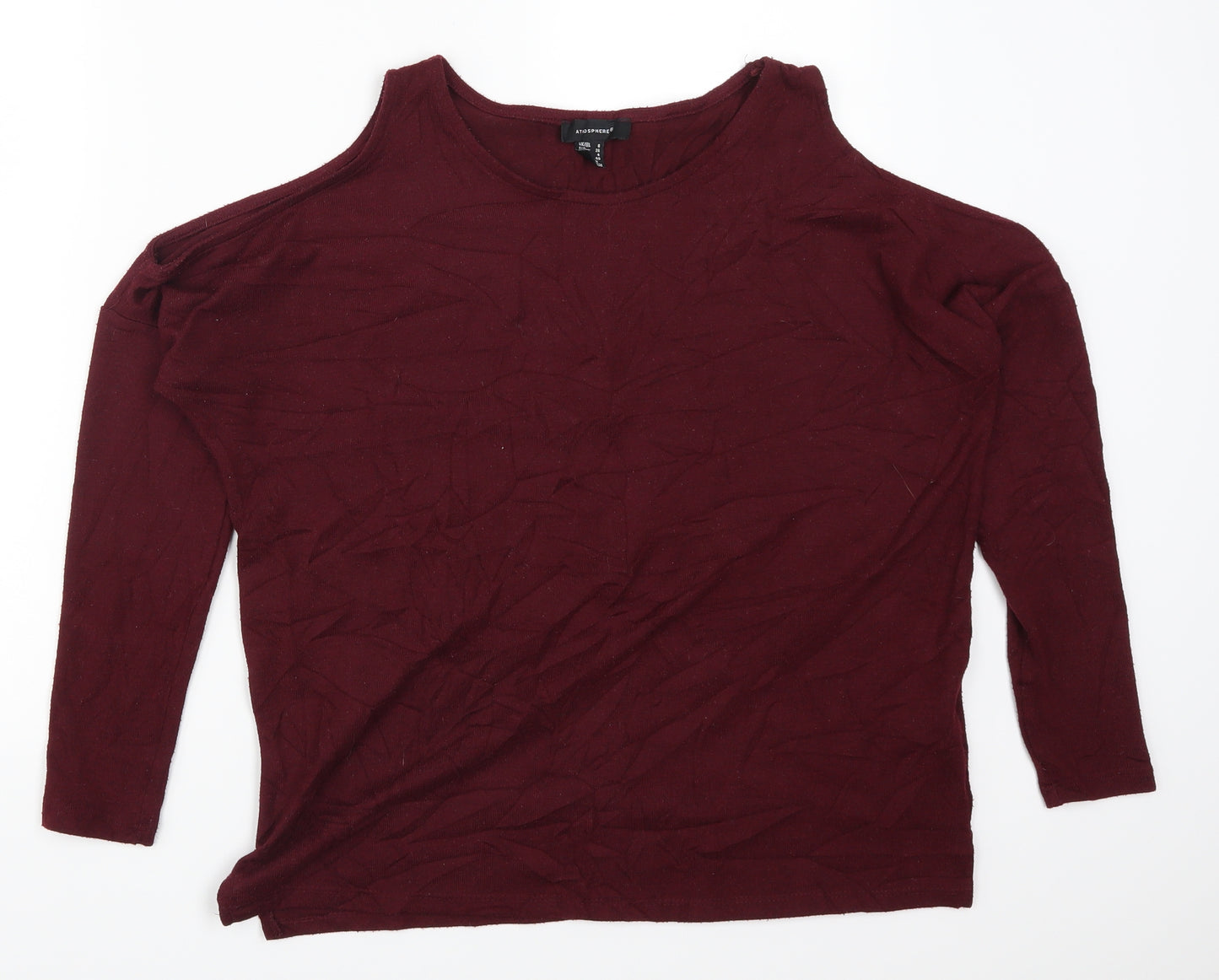Atmosphere Womens Red   Basic T-Shirt Size 8