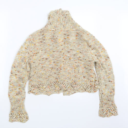 Kaleidoscope Womens Yellow  Knit Cardigan Jumper Size 12
