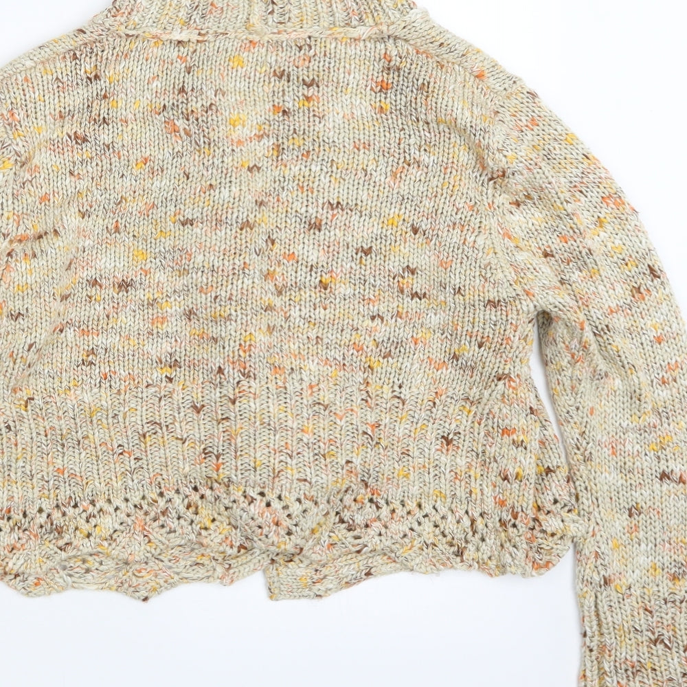 Kaleidoscope Womens Yellow  Knit Cardigan Jumper Size 12