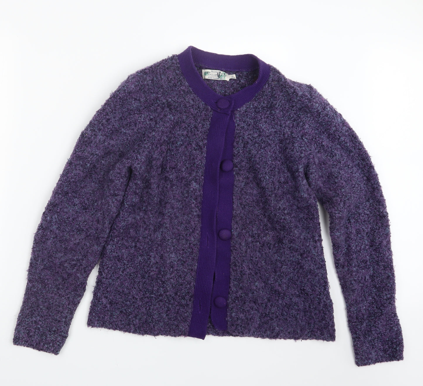 Honor Milburn Womens Purple  Knit Cardigan Jumper Size 14