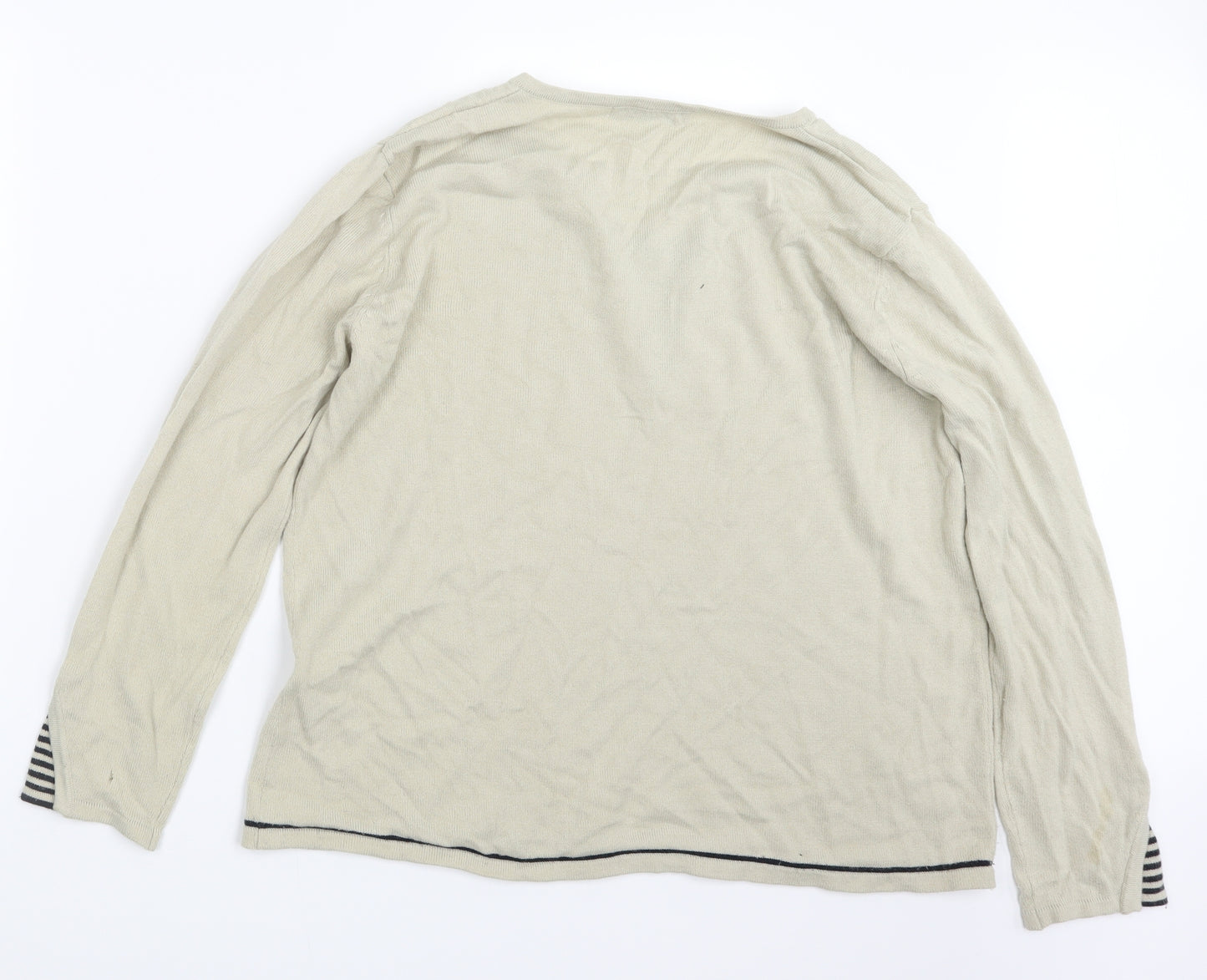 Special Collection Womens Beige  Knit Pullover Jumper Size 18
