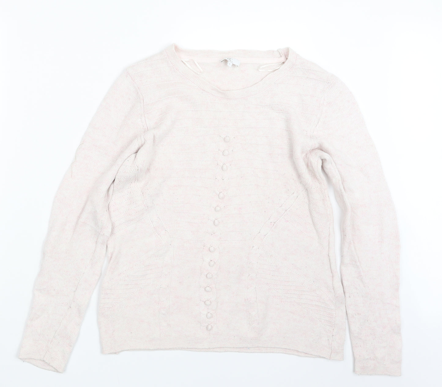 CC Womens Pink  Knit Pullover Jumper Size L