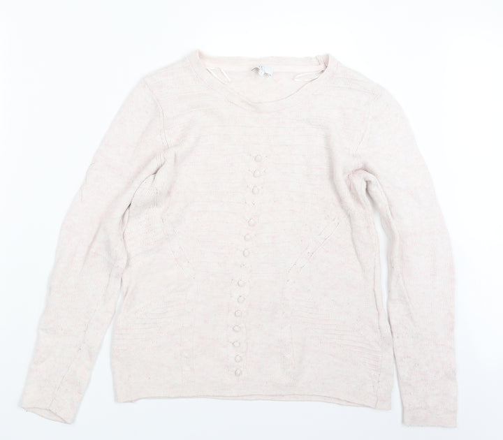 CC Womens Pink  Knit Pullover Jumper Size L