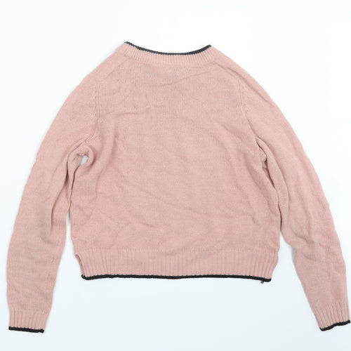 Divided by H&M Womens Pink  Knit Pullover Jumper Size XS