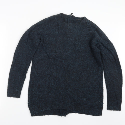 Topshop Womens Blue  Knit Pullover Jumper Size 10