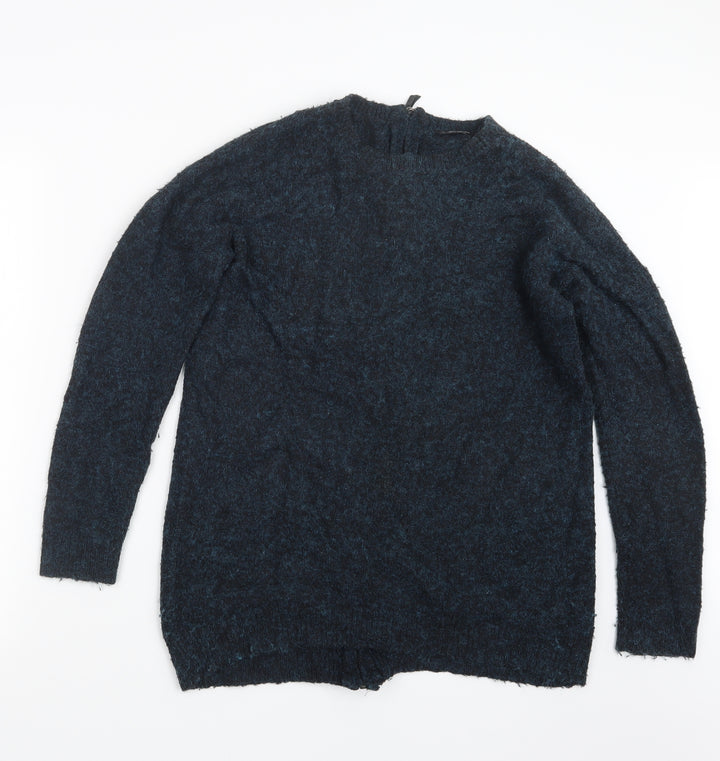 Topshop Womens Blue  Knit Pullover Jumper Size 10