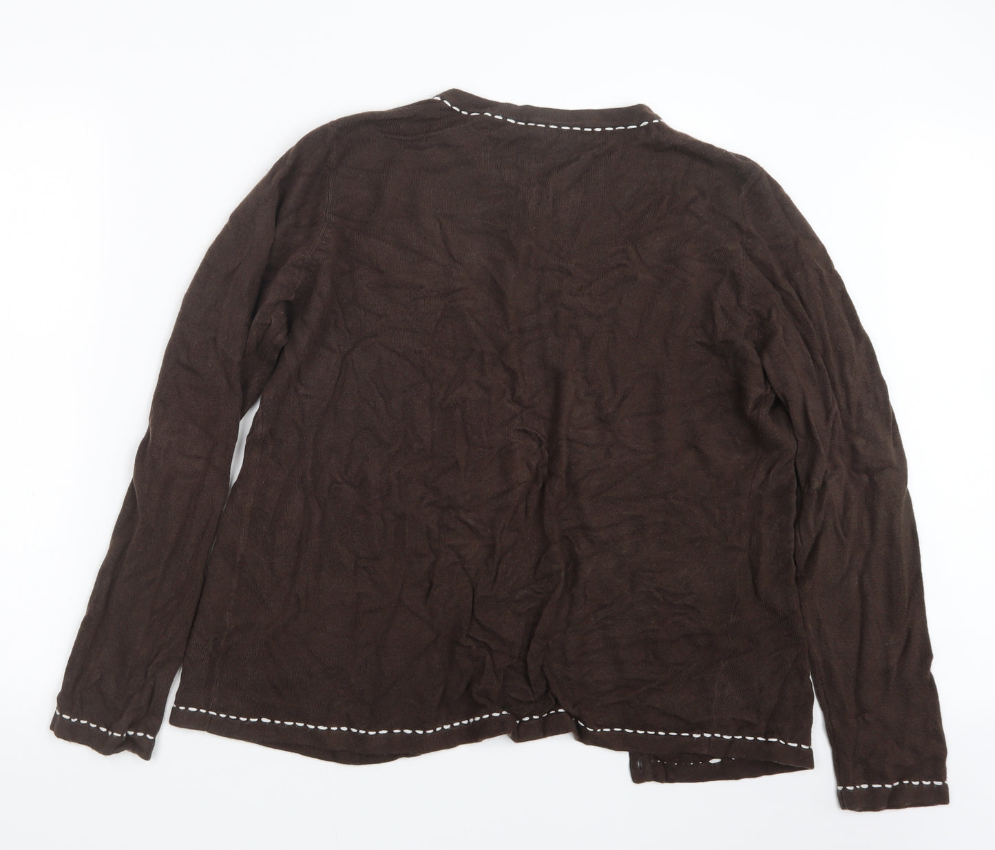 BHS Womens Brown  Knit Cardigan Jumper Size 20