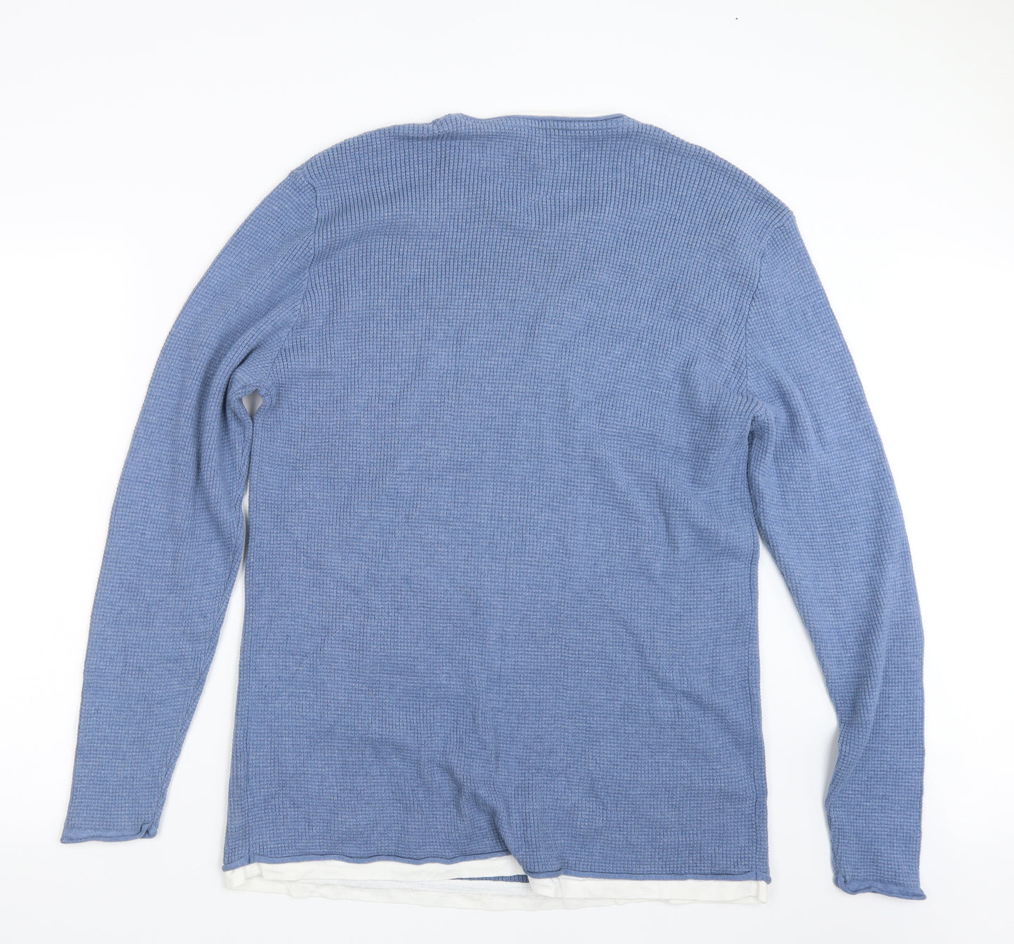 NEXT Mens Blue  Knit Pullover Jumper Size 2XL