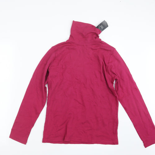 Isle Womens Pink   Basic T-Shirt Size 10