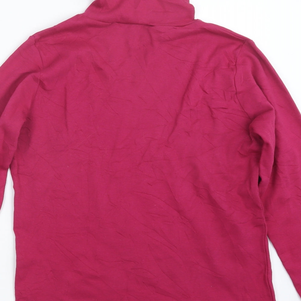 Isle Womens Pink   Basic T-Shirt Size 10