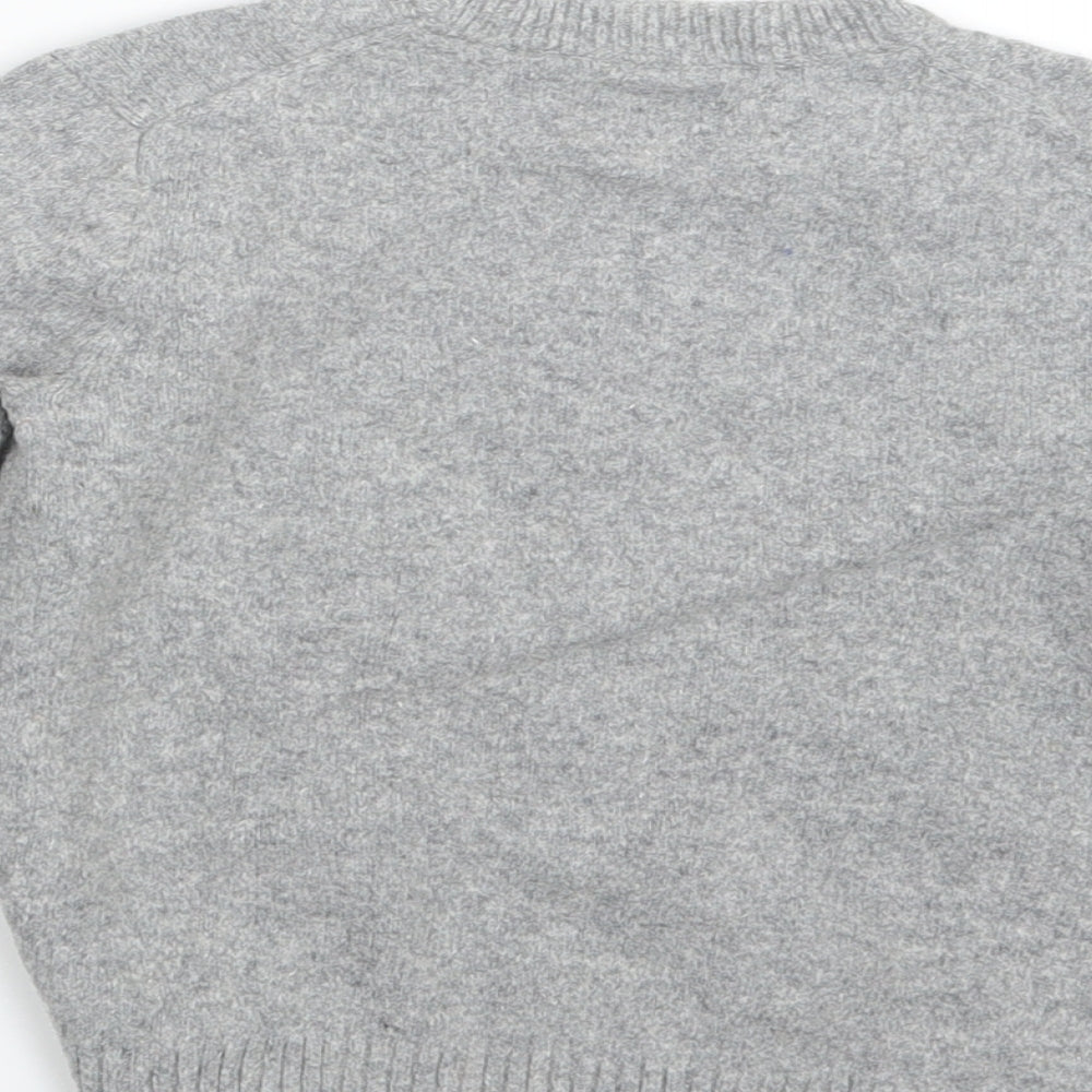 Gap Boys Grey  Knit Pullover Jumper Size 6-7 Years