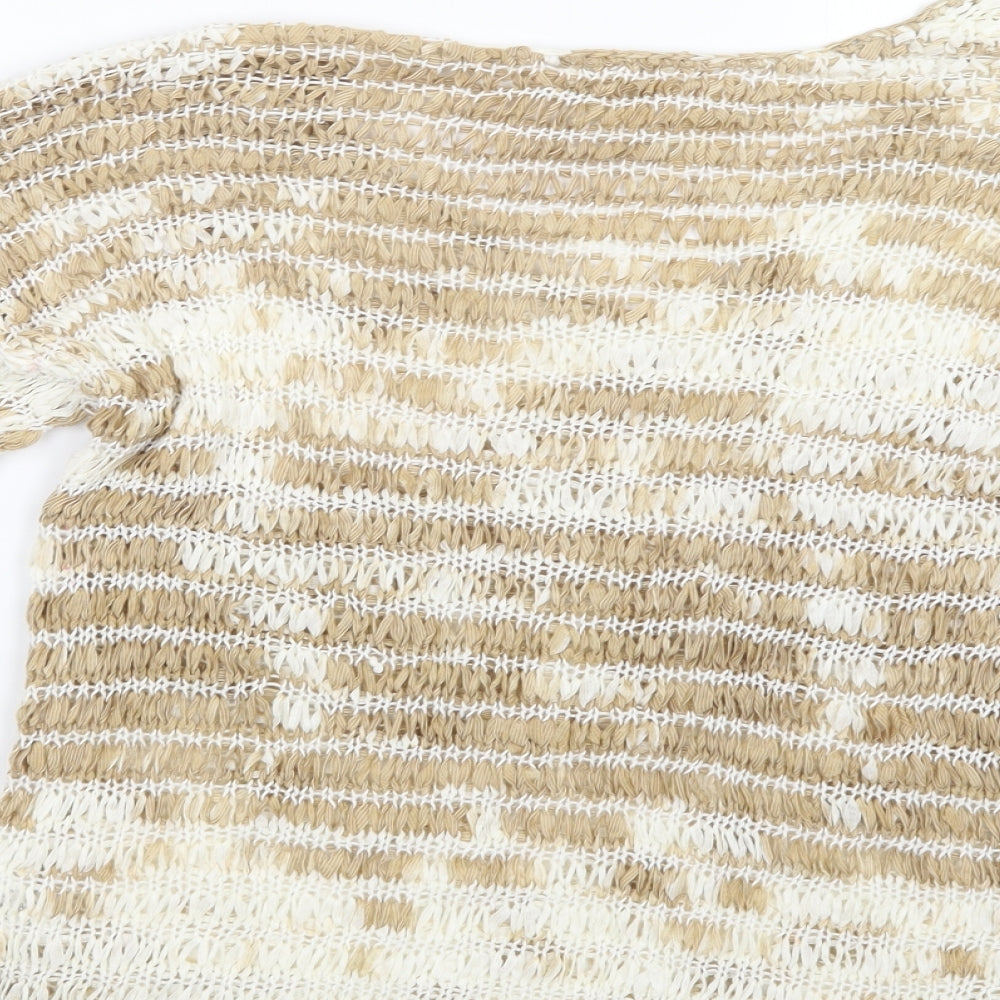 NEXT Womens Beige  Knit Pullover Jumper Size M