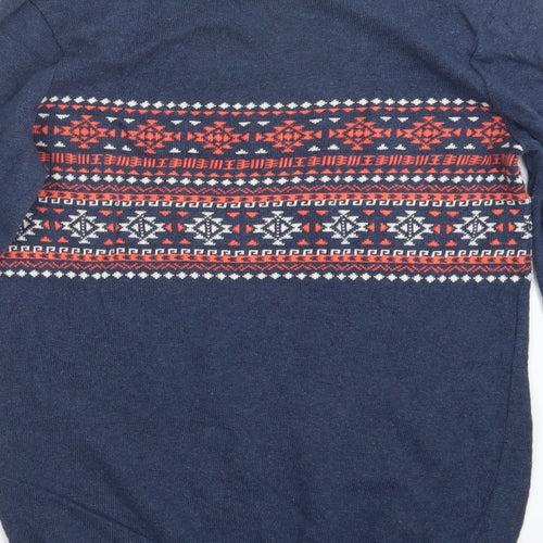 ASOS Mens Blue  Knit Pullover Jumper Size XS