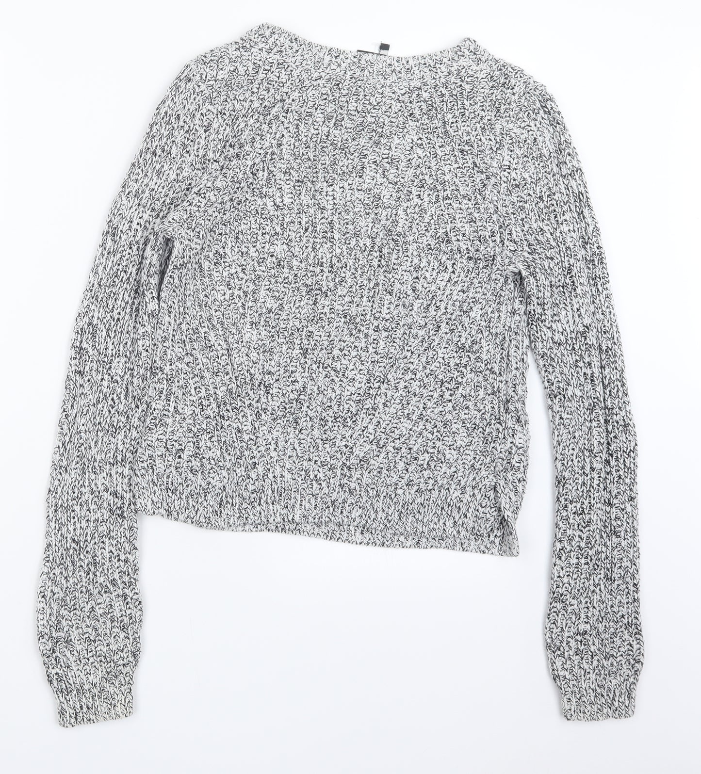 H&M Womens Black  Knit Pullover Jumper Size M