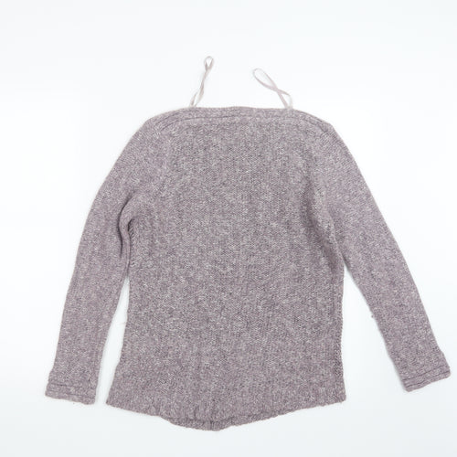 Bm Collection Womens Purple  Knit Pullover Jumper Size S