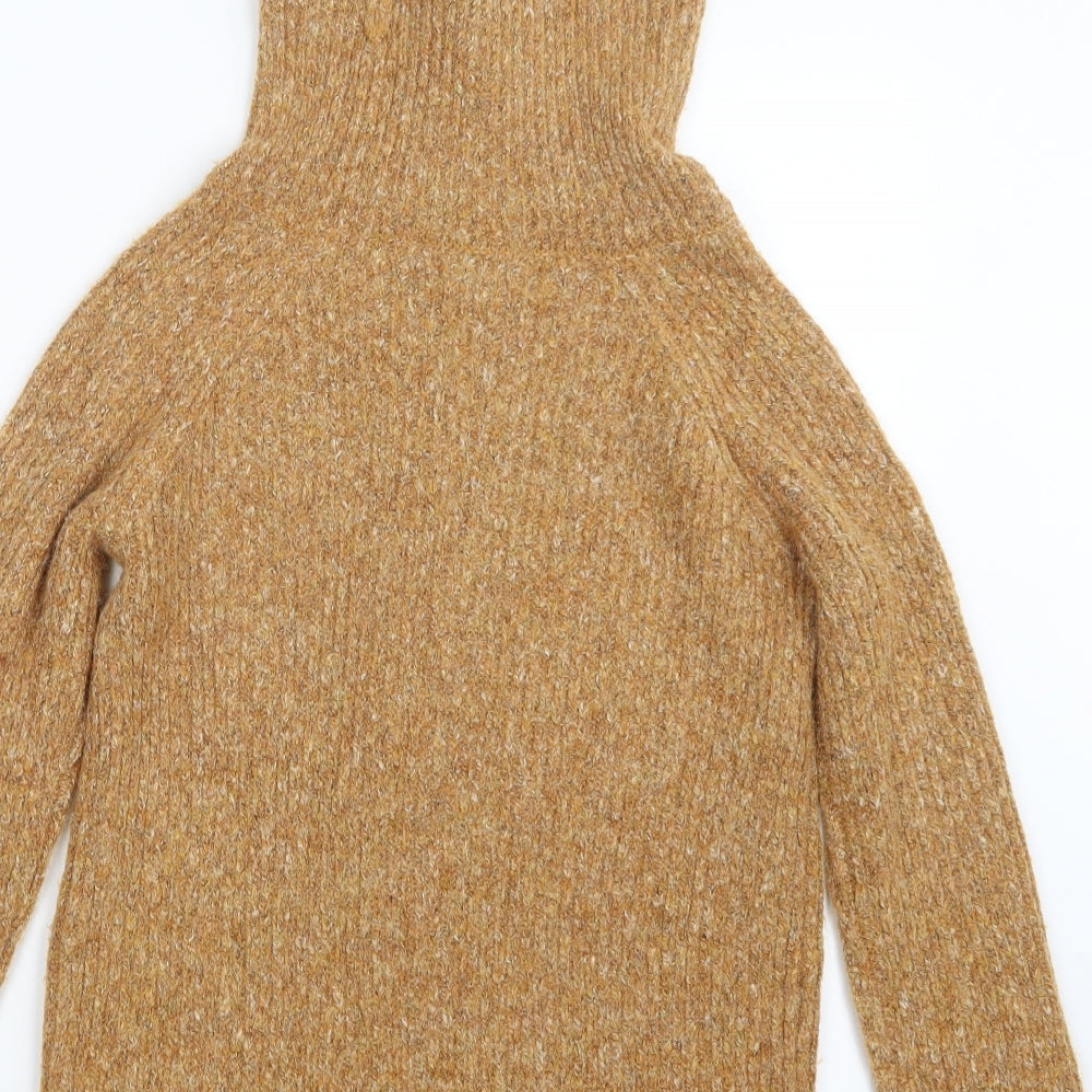 Papaya Womens Yellow  Knit Pullover Jumper Size S