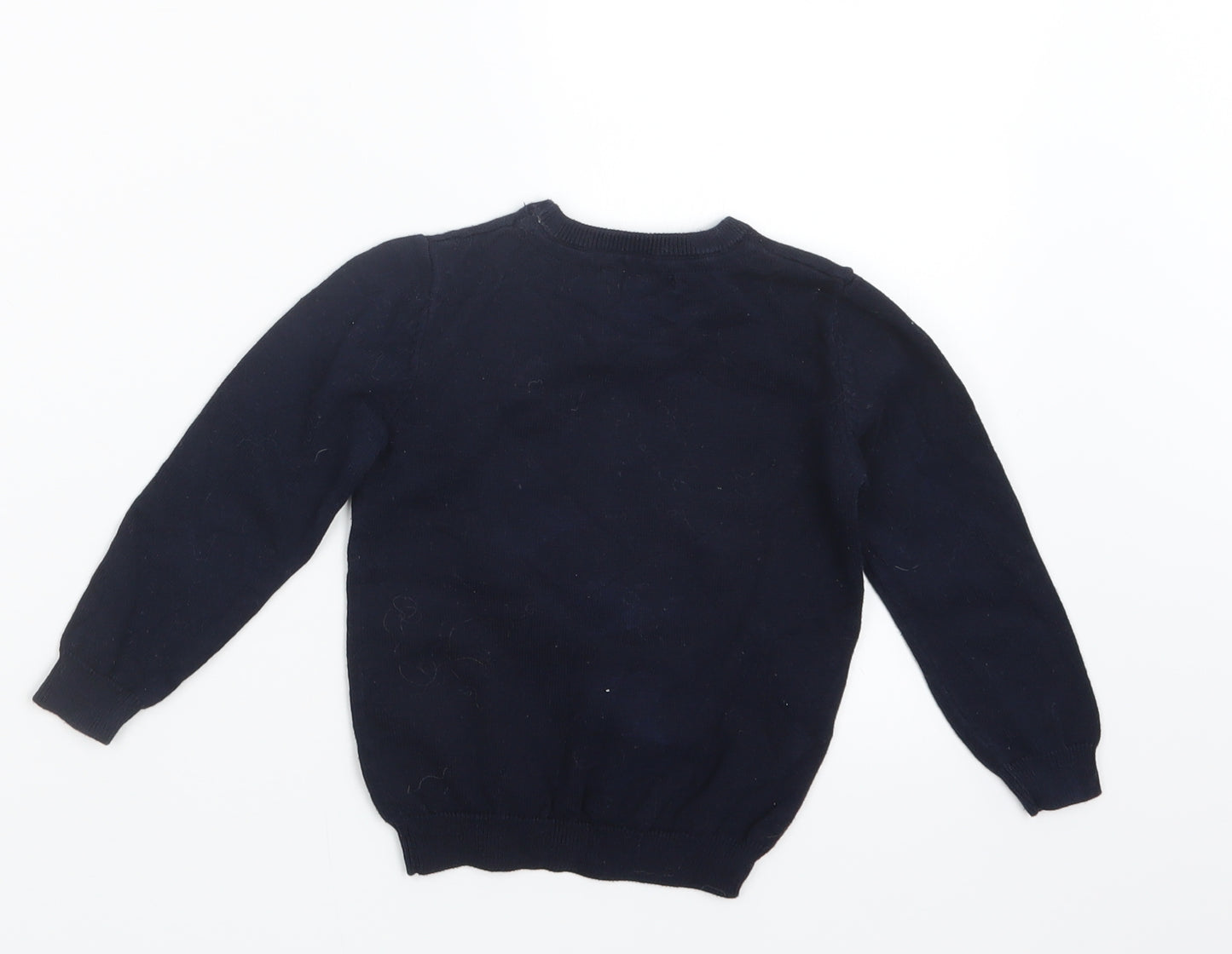 Primark Girls Blue  Knit Pullover Jumper Size 3-4 Years