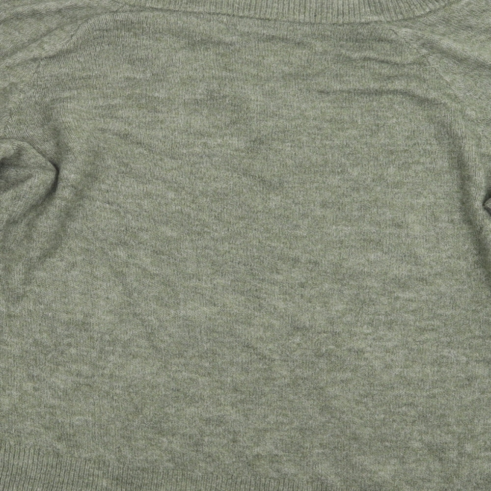 H&M Womens Green  Knit Pullover Jumper Size M