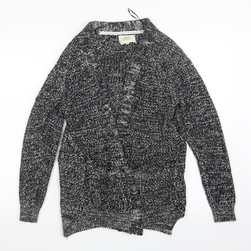 Papaya Womens Black  Knit Cardigan Jumper Size S