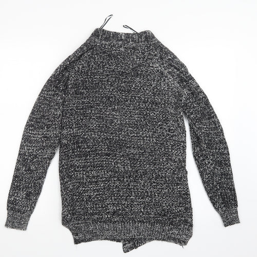 Papaya Womens Black  Knit Cardigan Jumper Size S