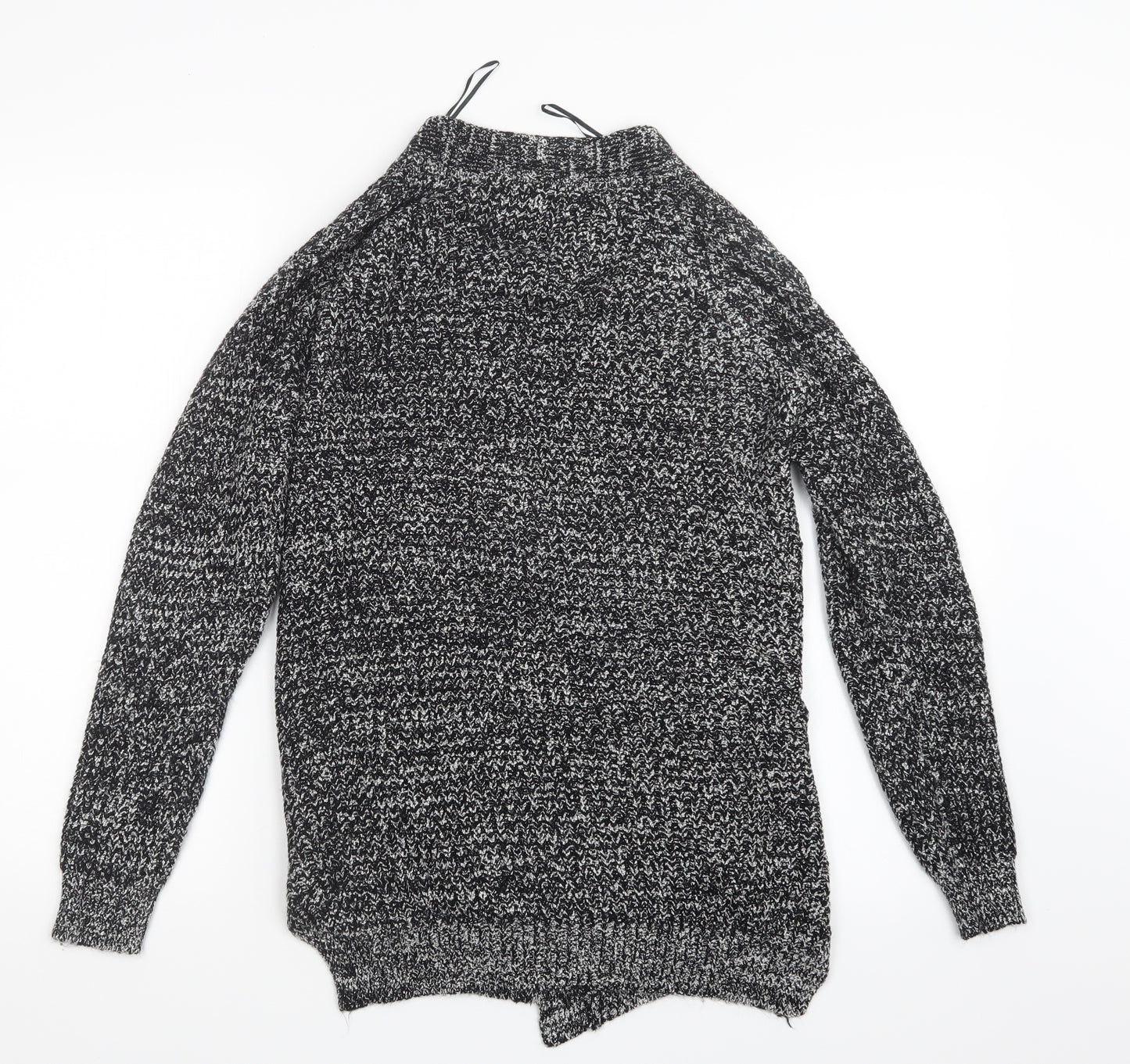 Papaya Womens Black  Knit Cardigan Jumper Size S
