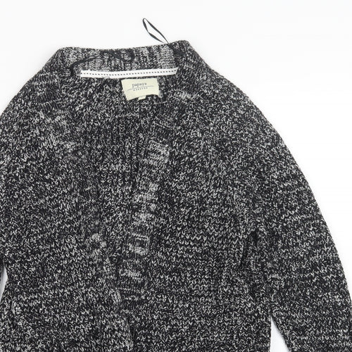Papaya Womens Black  Knit Cardigan Jumper Size S