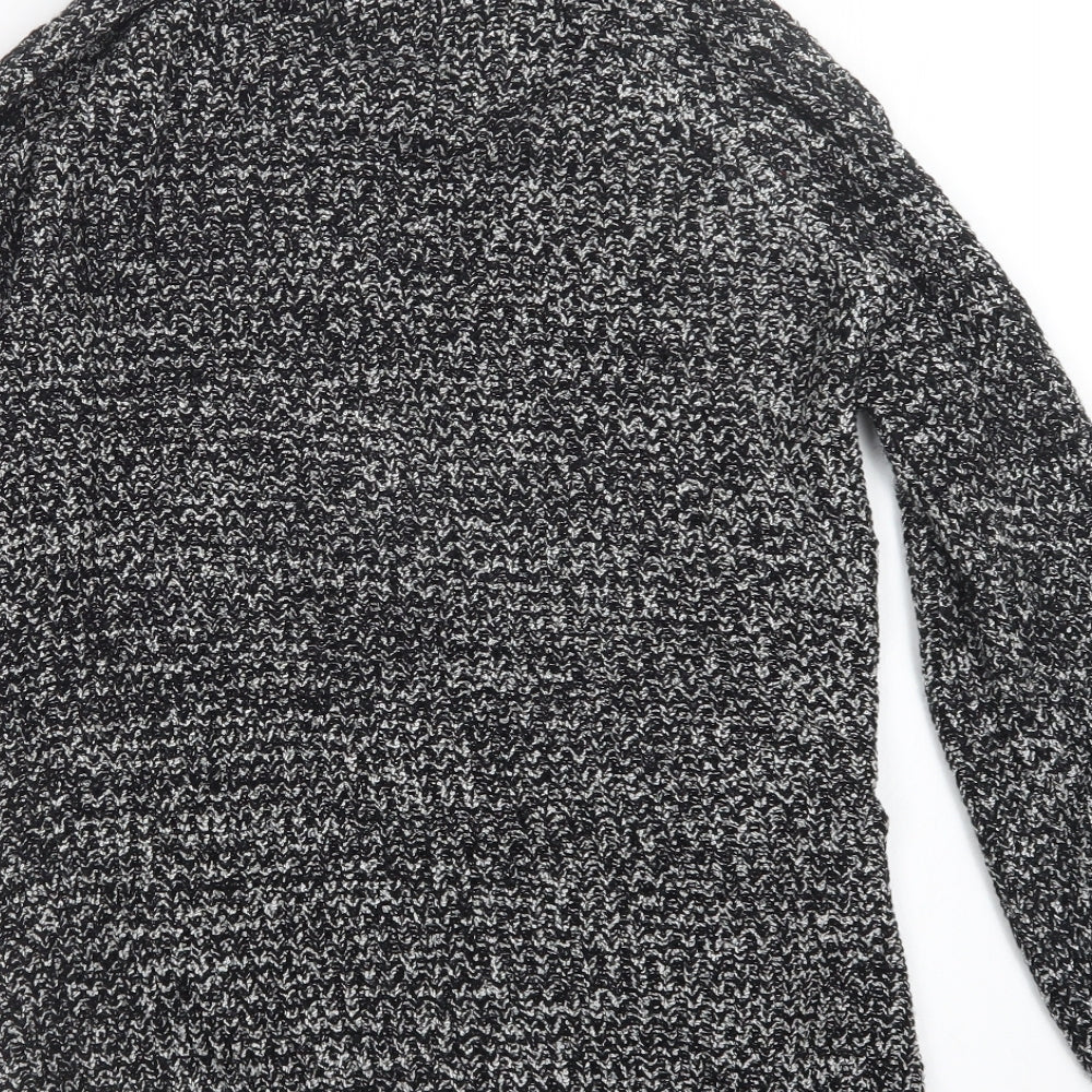 Papaya Womens Black  Knit Cardigan Jumper Size S