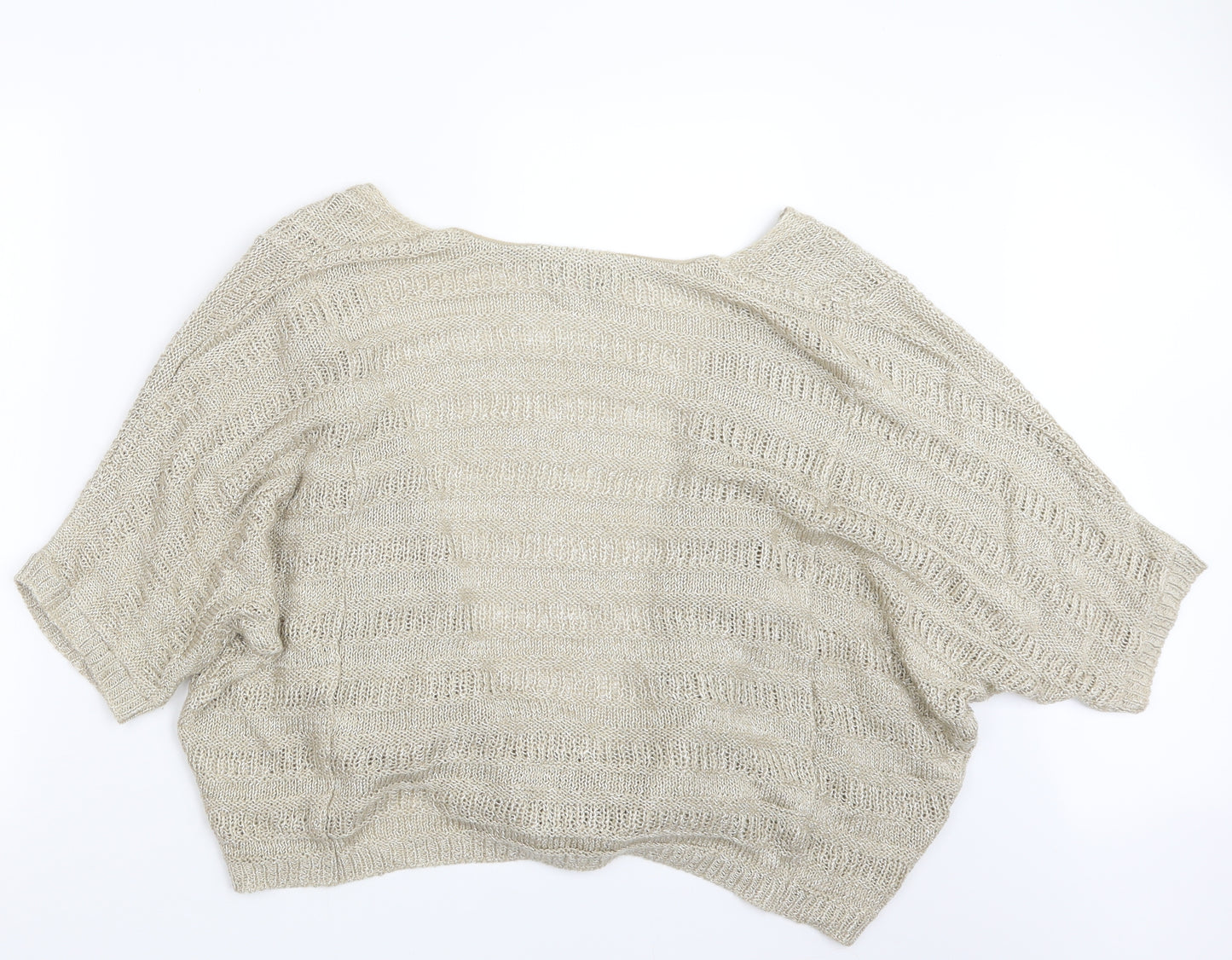 Per Una Womens Beige  Knit Cardigan Jumper Size 16