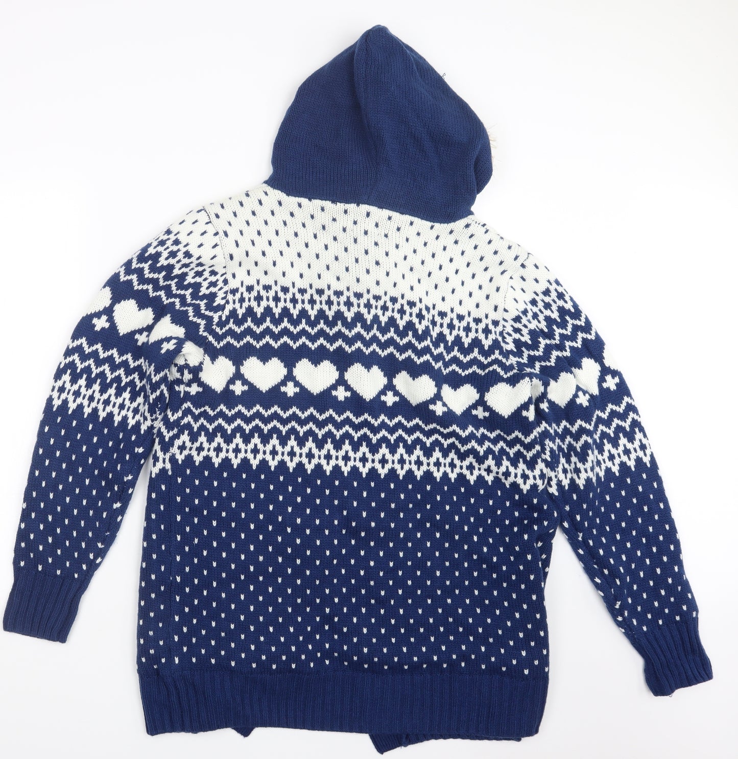 Be You Womens Blue  Knit Cardigan Jumper Size 16