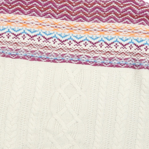 Formula Womens White  Knit Pullover Jumper Size 10