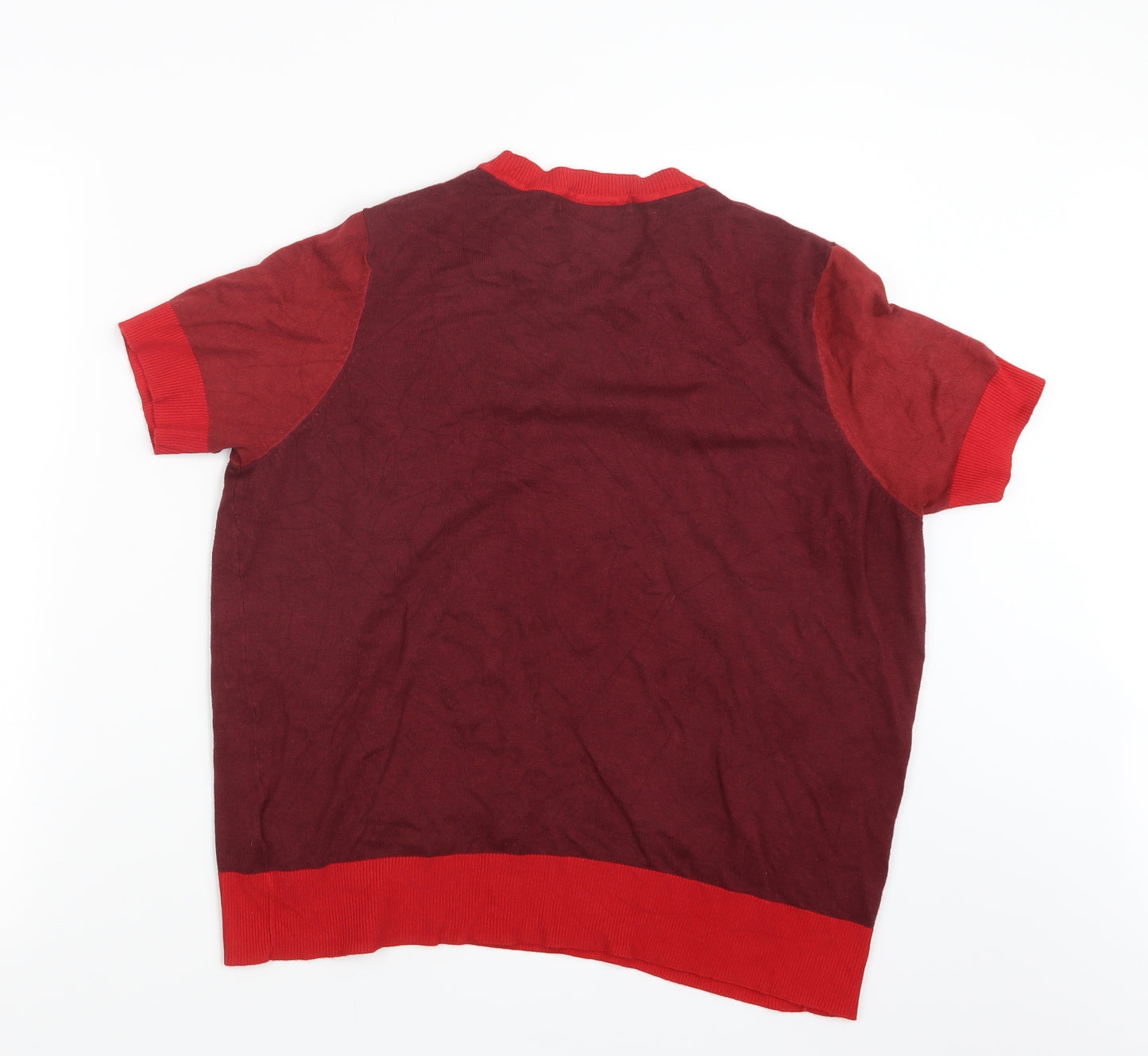 Marks and Spencer Womens Red  Knit Pullover Jumper Size 16