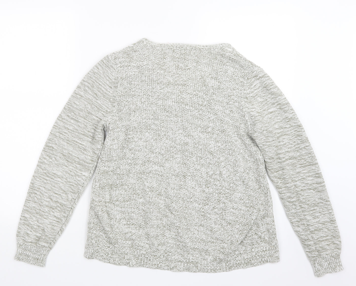 M&Co Womens Green  Knit Pullover Jumper Size 16