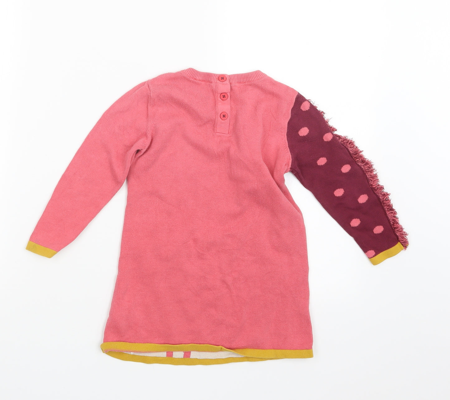 Marks and Spencer Girls Pink  Knit Pullover Jumper Size 2-3 Years  - Long