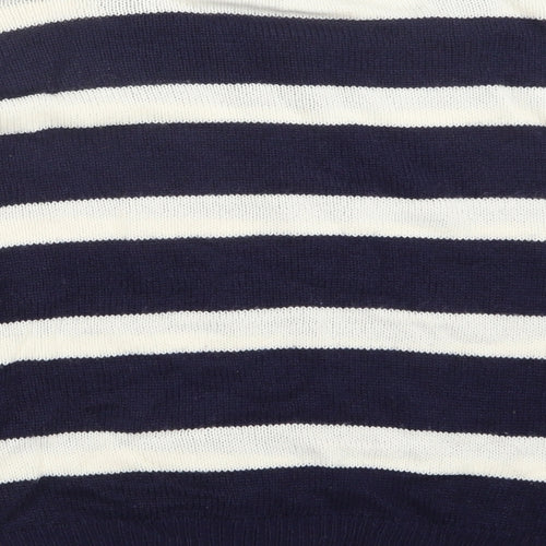Brave Soul Womens Blue  Knit Pullover Jumper Size 12