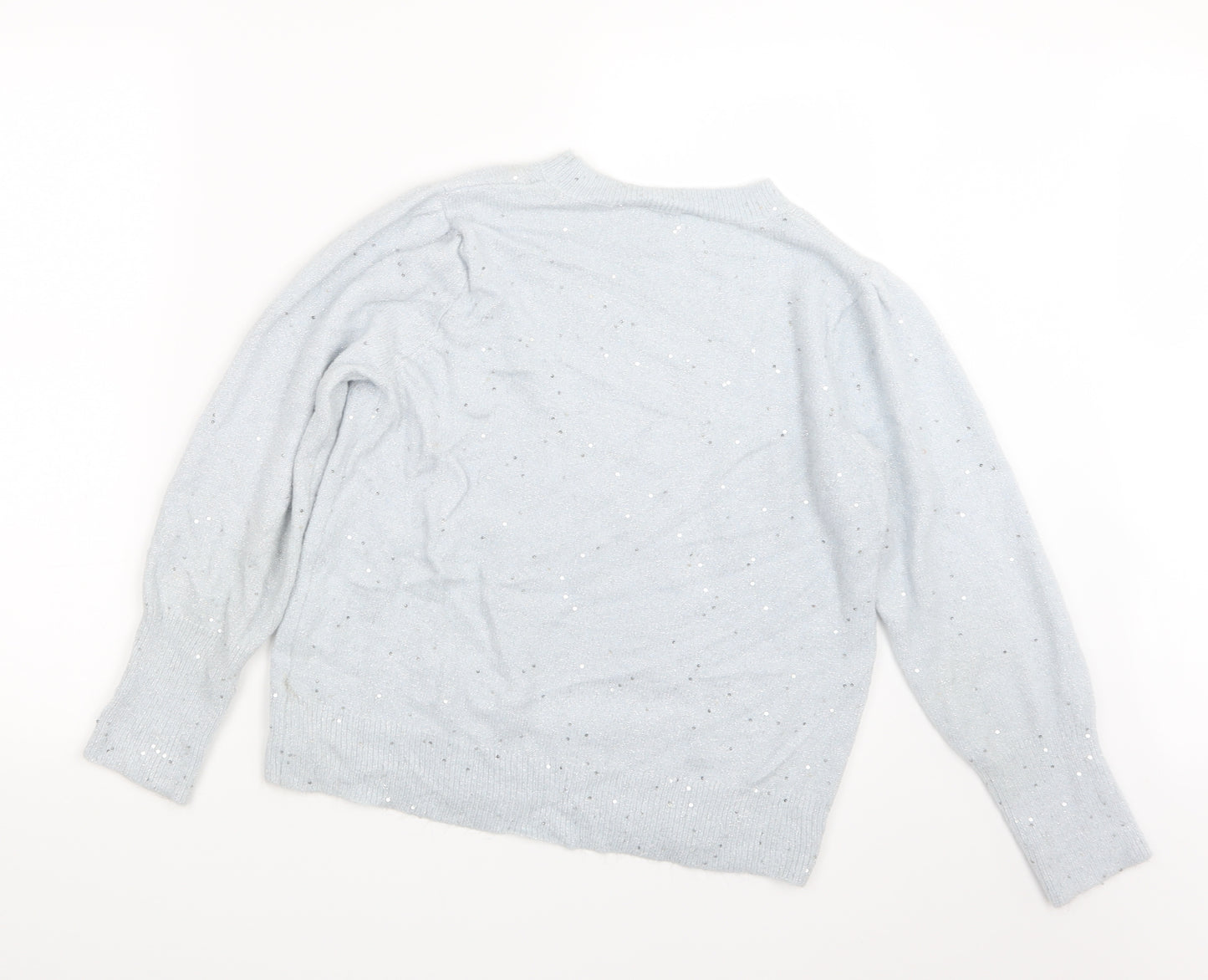 Dorothy Perkins Womens Blue  Knit Pullover Jumper Size 16