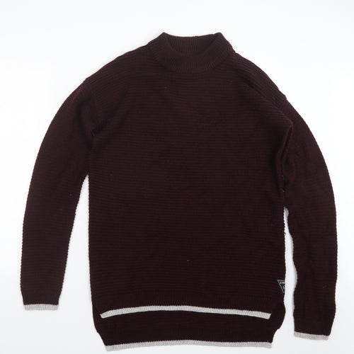 Cyn Cal Mens Purple  Knit Pullover Jumper Size M