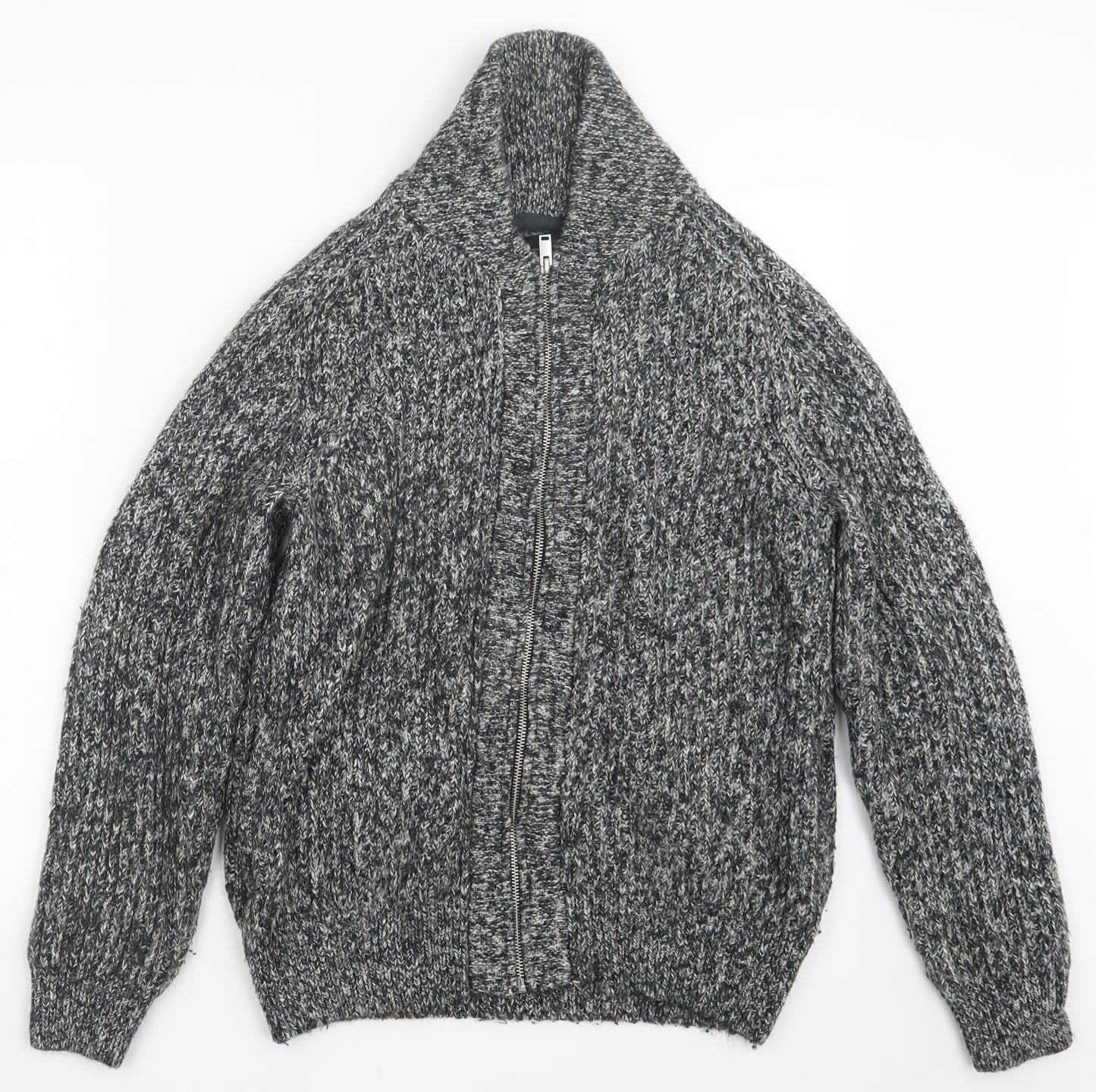 NEXT Mens Grey  Knit Jacket Coatigan Size M