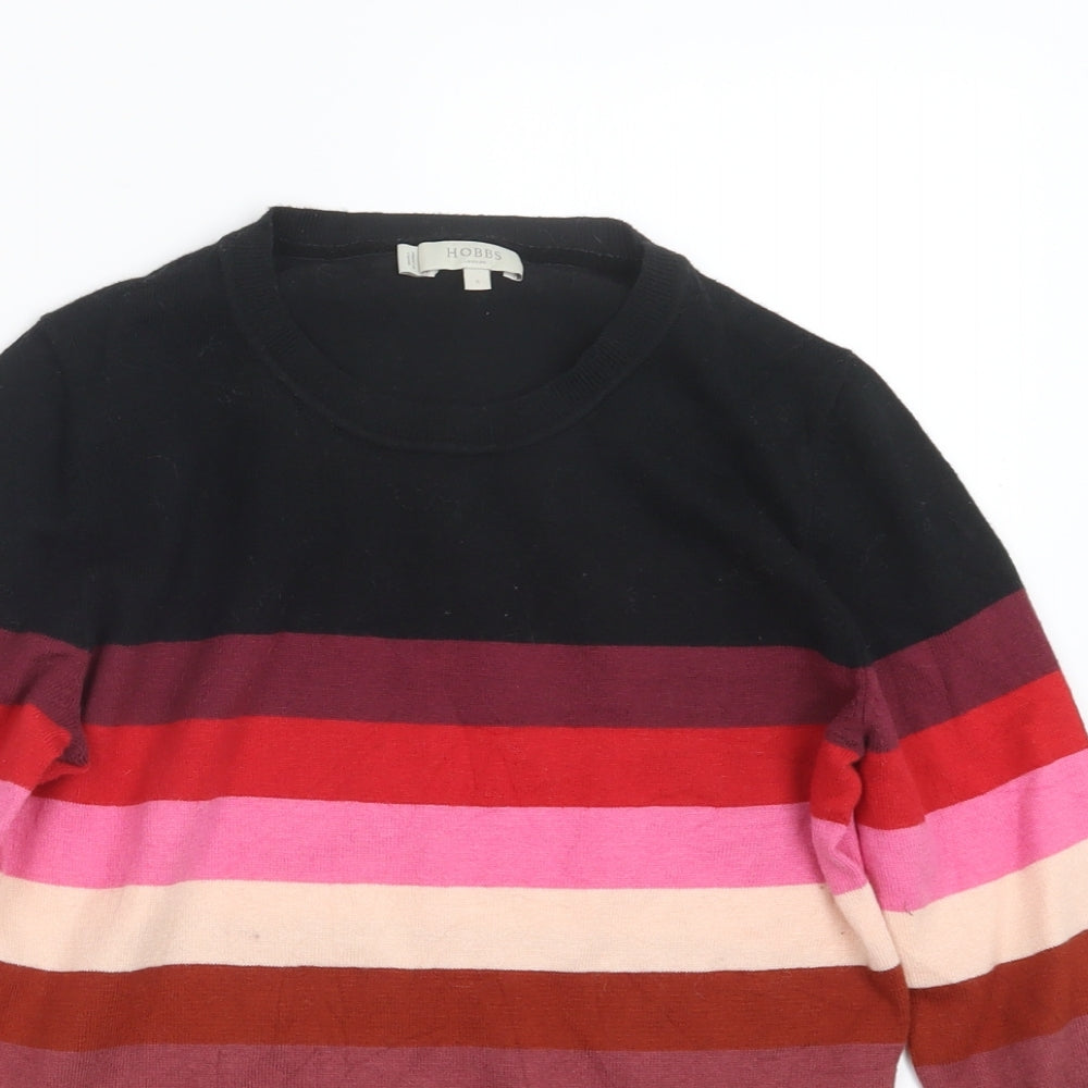 Hobbs Womens Black  Knit Pullover Jumper Size S