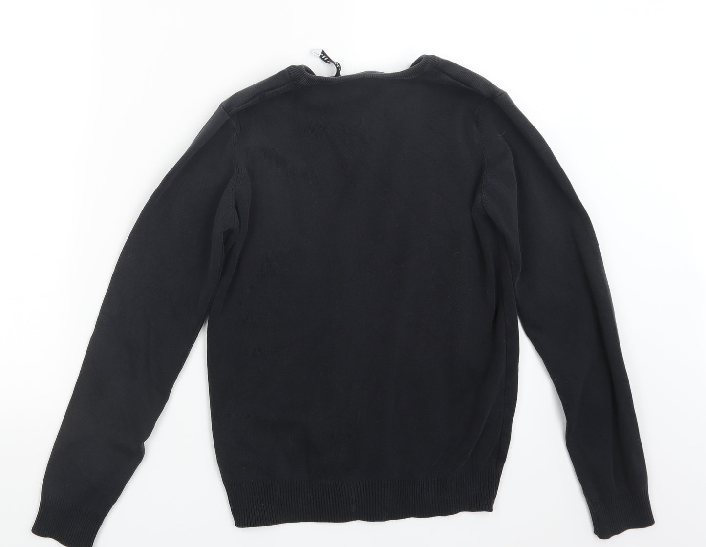 Marks and Spencer Boys Black  Knit Pullover Jumper Size 14-15 Years
