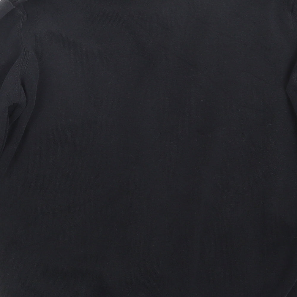 Marks and Spencer Boys Black  Knit Pullover Jumper Size 14-15 Years