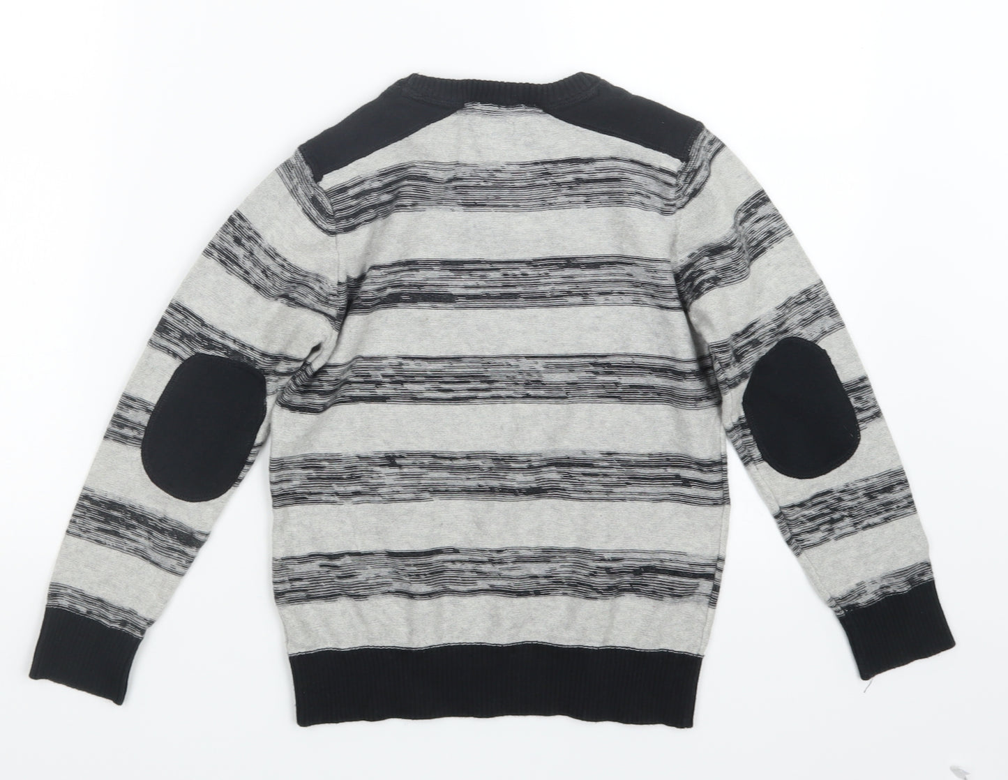 F&F Boys Grey  Knit Pullover Jumper Size 8-9 Years