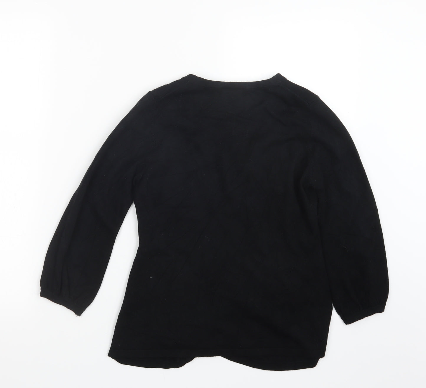 Marks and Spencer Womens Black  Knit Pullover Jumper Size 10