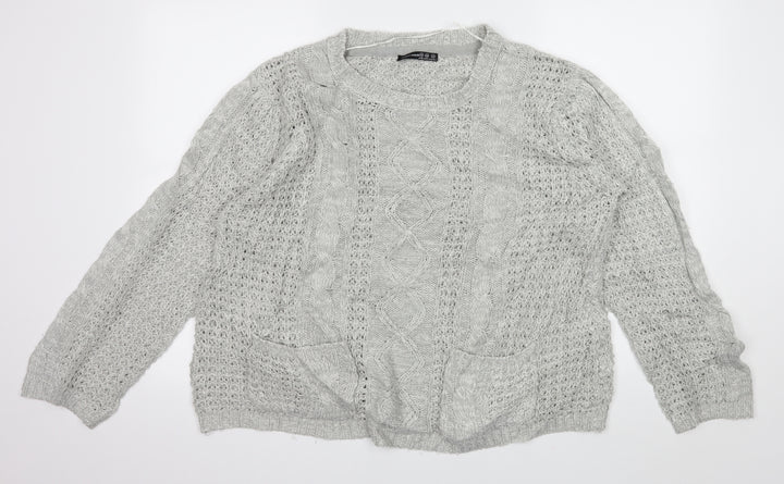 Atmosphere Womens Grey  Knit Pullover Jumper Size 18