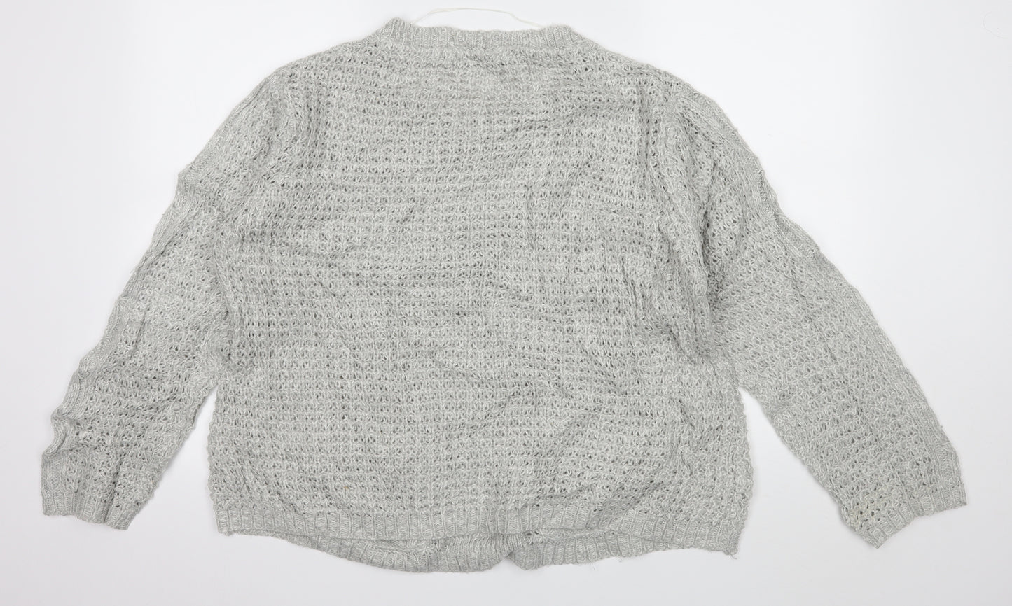 Atmosphere Womens Grey  Knit Pullover Jumper Size 18